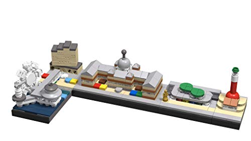 Bricksworld Architektur Skyline Scheveningen (NL) module Pier, Riesenrad, Palace Promenade Wohnungen, Amrâth Kurhaus Hotel, Discovery Centre & Leuchtturm. Zusammengestellt von original LEGO® Neuteile