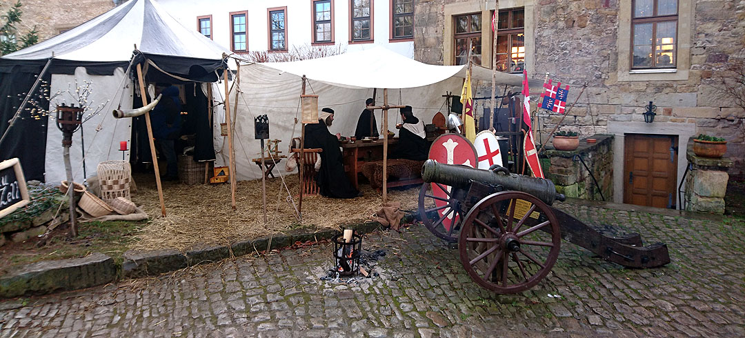 Weihnachtsmarkt auf der Creuzburg in Thüringen