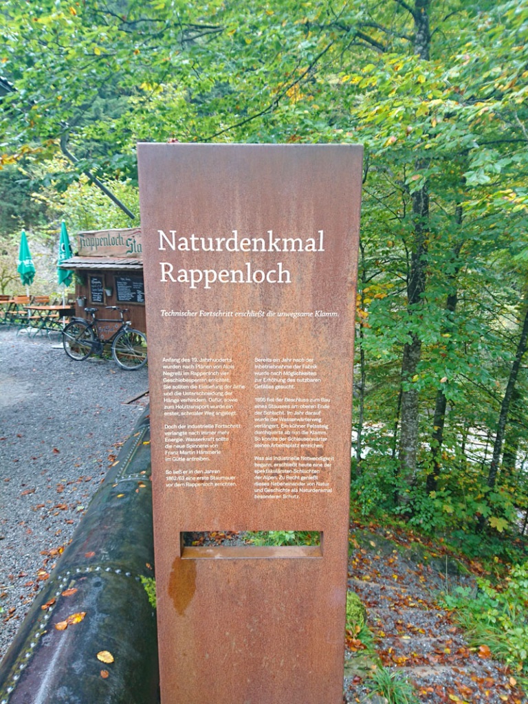 sehenswuerdigkeiten-dornbirn-reisetipps-vorarlberg-reisetipps-oesterreich-rappenlochschlucht-hinweisschild