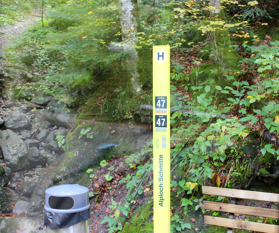 sehenswuerdigkeiten-dornbirn-reisetipps-vorarlberg-reisetipps-oesterreich-alplochschlucht-bushaltestelle