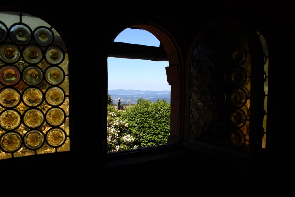 Reisetipp-Polen-Reisetipp-Niederschlesien-Stabkirche-Wang-laubengang-ausblick