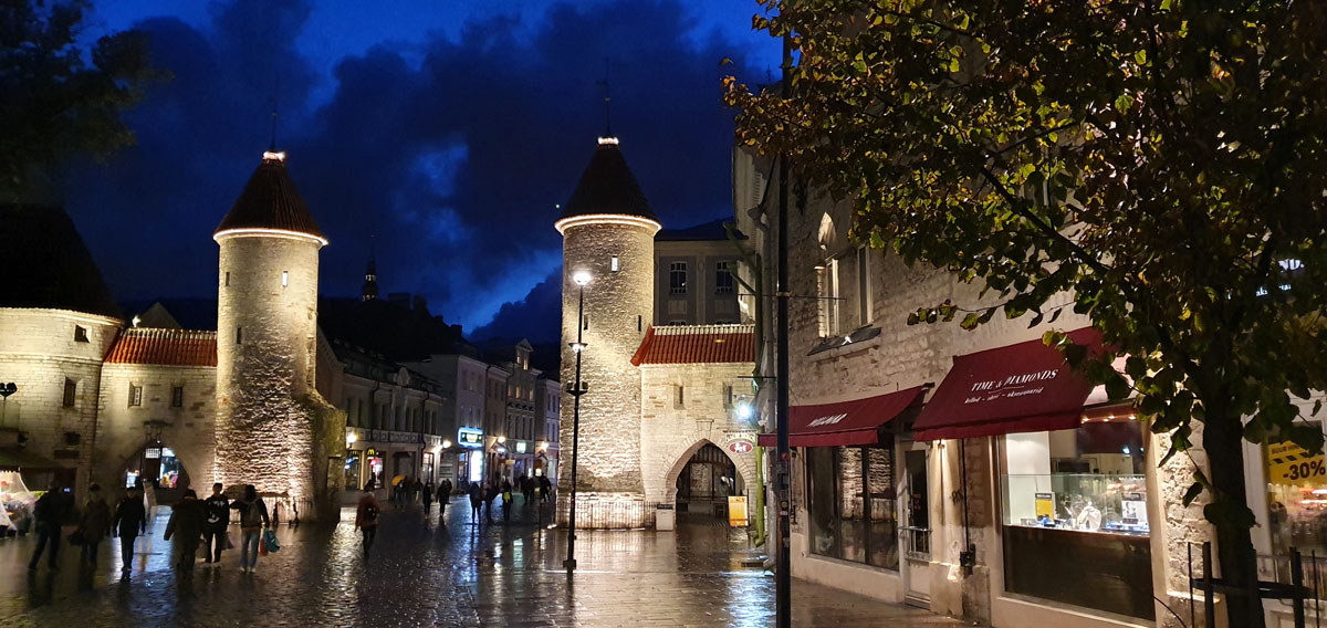 Tallinn-sight-clay gate "width =" 1200 "height =" 568 "srcset =" https://www.nicolos-reiseblog.de/wp-content/uploads/2019/12/Tallinn-sehenswuerdigkeits-lehmpforte.jpg 1200w, https://www.nicolos-reiseblog.de/wp-content/uploads/2019/12/Tallinn-sehenswuerdigkeits-lehmpforte-300x142.jpg 300w, https://www.nicolos-reiseblog.de/wp-content/uploads /2019/12/Tallinn-sehenswuerdigkeits-lehmpforte-1024x485.jpg 1024w "sizes =" (max-breedte: 1200px) 100vw, 1200px "/></p>
<hr/>
<h2>2 | Historische stadsmuren</h2>
<p>Voordat je richting markt gaat, raad ik aan om de tweede straat achter de kleipoort naar rechts te draaien – in de Müürivahe. Zoals de naam van de straat suggereert, bevinden zich hier delen van de stadsmuur.</p>
<p>Maar in Tallinn zijn 'delen van de stadsmuur' niet slechts een paar meter. Bijna de hele oude stad is omgeven door historische stadsmuren. Na een paar meter vindt u de Hellemann-toren. Daar kun je een tentoonstelling bekijken voor 3 euro en langs het pad van de stadsmuur wandelen.</p>
<p>Als u van middeleeuwse kastelen en stadsmuren houdt, zult u genieten van een wandeling door de smalle gangen.</p>
<h3>Andere plaatsen om de stadsmuren van Tallinn te verkennen</h3>
<p>Er is nog meer stadsmuur bij de zuidelijke ingang van de stad. Er is de uitkijktoren Kiek in de Kök met twee musea en een bastion. Als je een rondleiding door de stadsmuur plant, raad ik deze plek aan. Vanaf hier heb je een prachtig uitzicht op de oude stad en vanaf de toren kun je door de ramen naar de Domberg kijken.</p>
<div id=