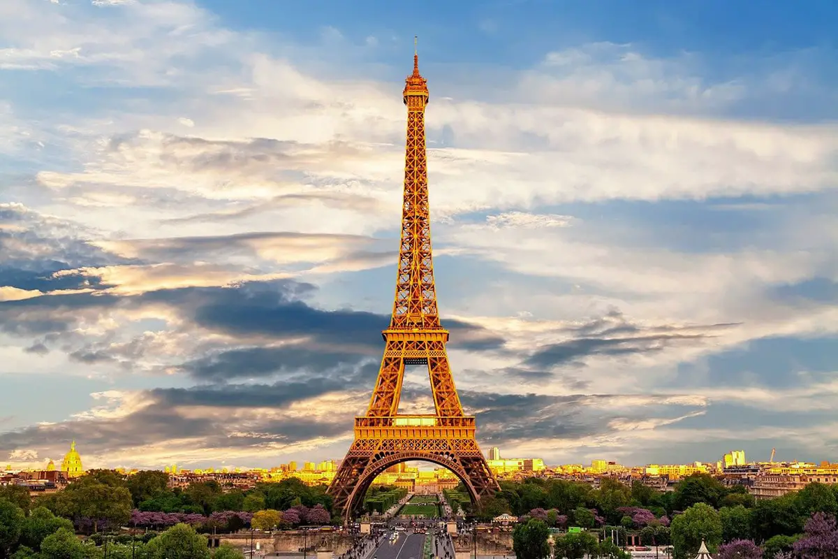 Paris - Aussicht vom Hotel mit Eiffelturm Blick