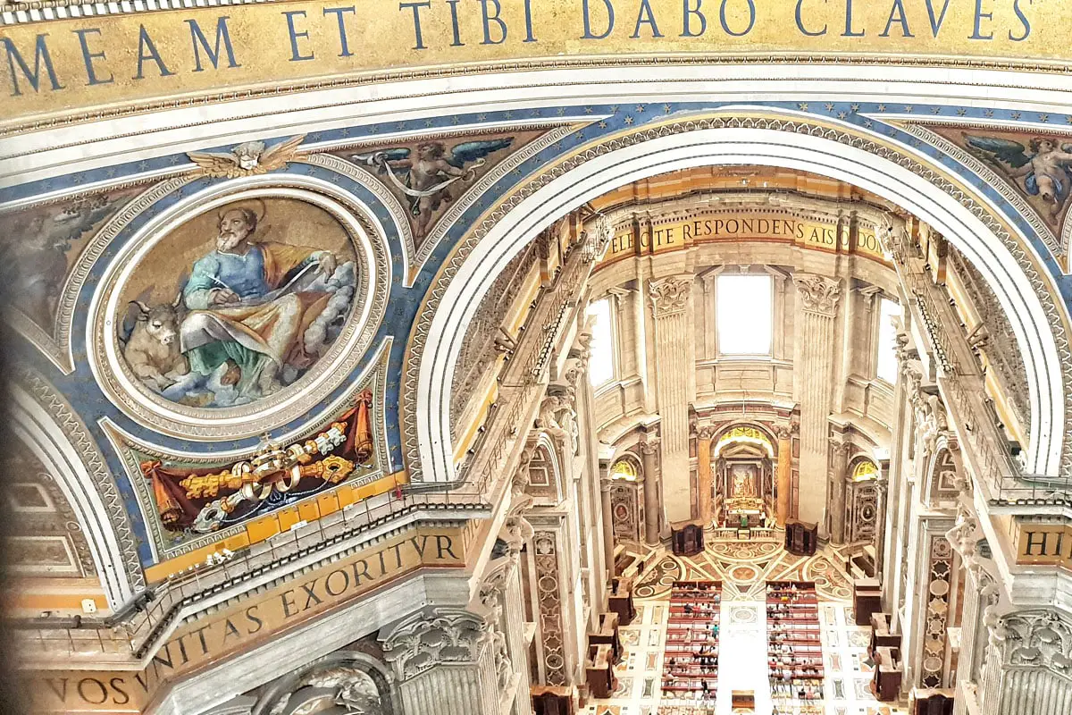Vaticaanstad koepel weergave interieur